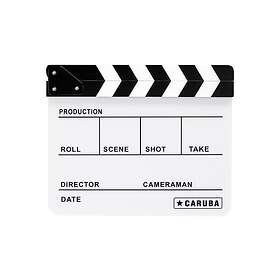 Caruba Filmklappa Vit med svart-vit klappa (whiteboard)