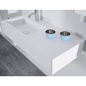 Copenhagen Bath Tvättställ Siø Solid Surface 90 cm Vänster
