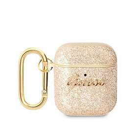 Guess AirPods 1/2 Skal Glitter Flakes Guld