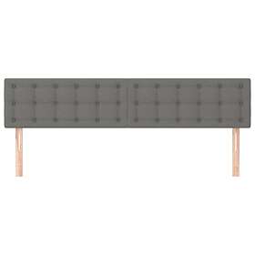vidaXL Huvudgavlar 2 st mörkgrå 90x5x78/88 cm tyg 346497