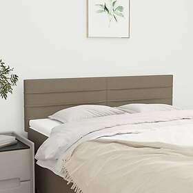 vidaXL Huvudgavlar 2 st taupe 72x5x78/88 cm tyg 346148