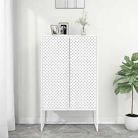 vidaXL Högskåp vit 80x35x135 cm stål 335875