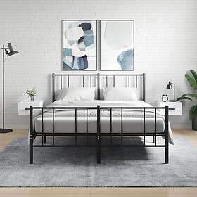 vidaXL Väggmonterade sängbord 2 st vit 35x35x20 cm 829837