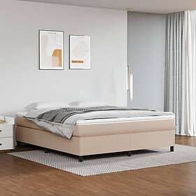 vidaXL Ramsäng cappuccino 180x200 cm konstläder 3121064
