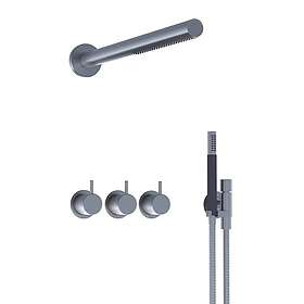 Vola Takduschset 5471R-081ST för Inbyggnad Krom