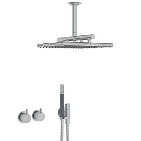 Vola Takduschset 2471-051A för Inbyggnad Borstad Krom