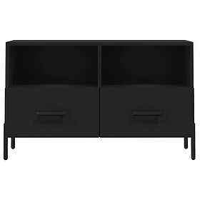 vidaXL TV Stand svart 80x36x50 cm konstruerat trä 828981