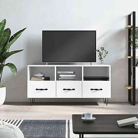 vidaXL TV Stand vit högglans 102x36x50 cm konstruerat trä 829030