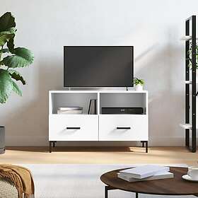 vidaXL TV-benk vit högglans 80x36x50 cm konstruerat trä 828974