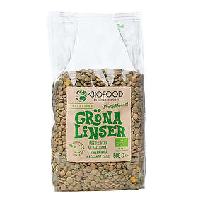 Biofood Linser Gröna, 500g ekologisk