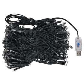 vidaXL 3077713 Muovikuusi LED-valoilla ja joulupalloilla valkoinen 180 cm PVC