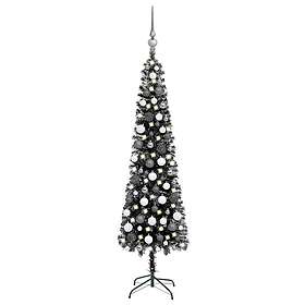 vidaXL Keinotekoinen kuusi kapea 120cm LEDs