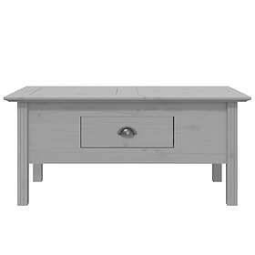 vidaXL Sofabord BODO grå 100x55x45 cm massiv furu 355070