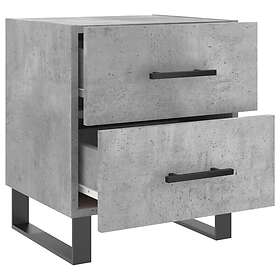 vidaXL Sängbord 2 st betonggrå 40x35x47,5 cm konstruerat trä 827365