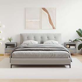 vidaXL Sängbord 2 st grå sonoma 40x35x47,5 cm konstruerat trä 827417