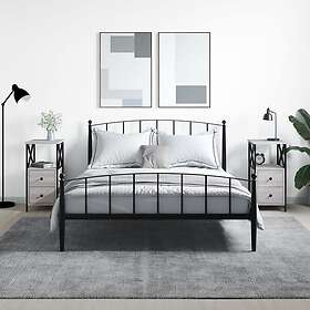 vidaXL Sängbord 2 st grå sonoma 34x35.5x70 cm konstruerat trä 825950