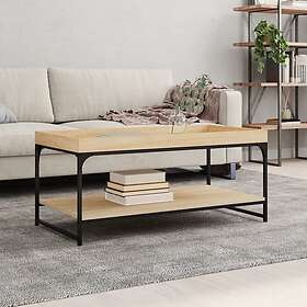 vidaXL Soffbord sonoma-ek 100x49x45 cm konstruerat trä 832804