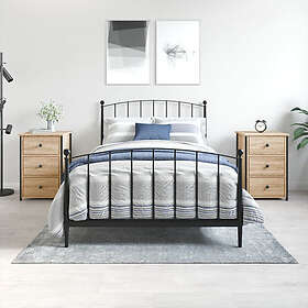 vidaXL Yöpöytä 2 st sonoma-ek 40x36x60 cm konstruerat trä 825996