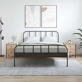 vidaXL Sängbord 2 st sonoma-ek 40x42x50 cm konstruerat trä 825986