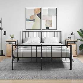 vidaXL Sängbord 2 st sonoma-ek 40x42x60 cm konstruerat trä 826036