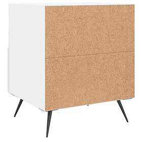 vidaXL Sängbord 2 st vit 40x35x47.5 cm konstruerat trä 827373