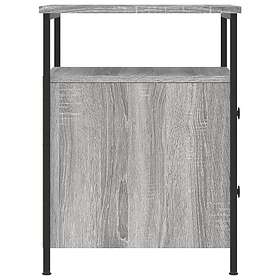vidaXL Sängbord grå sonoma 44x45x60 cm konstruerat trä 826009