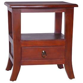 vidaXL Sängbord klassisk brun massiv mahogny 288862