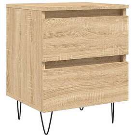 vidaXL Sängbord sonoma-ek 40x35x50 cm konstruerat trä 826882