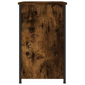 vidaXL Sängbord rökfärgad ek 40x36x60 cm konstruerat trä 825997