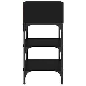 vidaXL Sängbord svart 35x34,5x70 cm konstruerat trä 825883