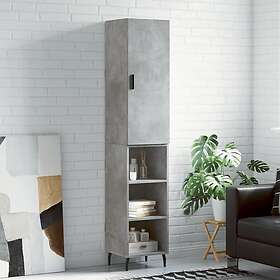 vidaXL Högskåp betonggrå 34.5x34x180 cm konstruerat trä 3198805