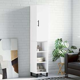 vidaXL Högskåp vit 34.5x34x180 cm konstruerat trä 3199001