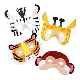 Talking Tables Party Animals Pappmasker Barn 8-pack