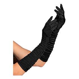 One Satinhandskar Svarta Långa size