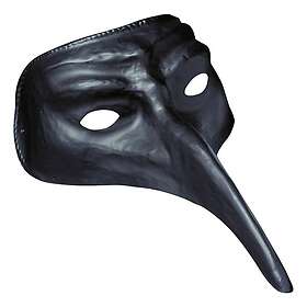 One Svart Venetiansk Mask size