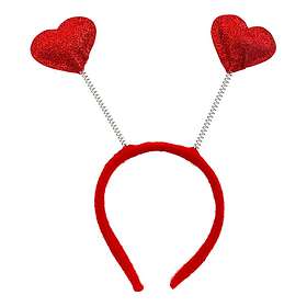 One Diadem med Hjärtan Röd size