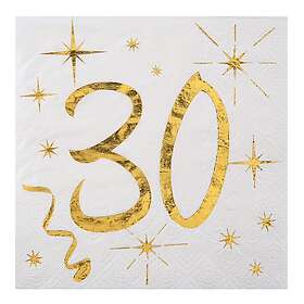 Santex Kaffeservetter 30 Guld 20-pack