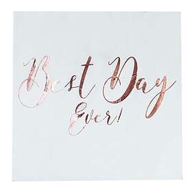 Ginger Ray Servetter Best Day Ever 20-pack