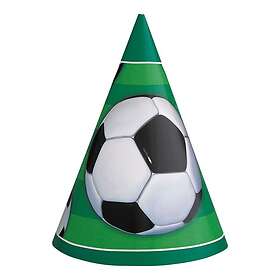Unique Party hattar Stor Fotboll 8-pack