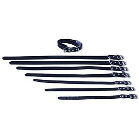 Alac Läderhalsband 2,2*65 Cm Svart