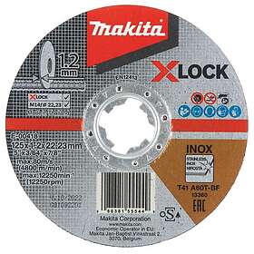 Makita Kapskiva för metall 125x1,2x22,23mm X-Lock Inox A60T Typ 41