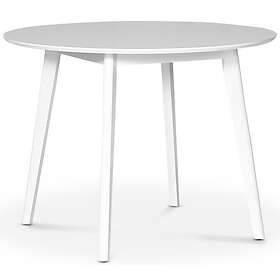 Skånska Möbelhuset Sandhamn vitt matbord runt Ø100 cm