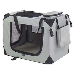 vidaXL @Pet Transportbur nylon 90x61x65 cm grå 11074 413716