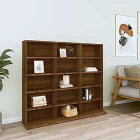 vidaXL CD-hylla Rökfärgad ek 102x23x89.5cm Konstruerat trä 815485