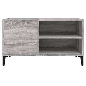 vidaXL Stereobänk grå sonoma 84,5x38x48 cm konstruerat trä 831947