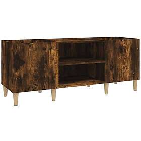 vidaXL Stereobänk rökfärgad ek 121x38x48 cm konstruerat trä 831930