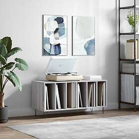 vidaXL Stereobänk grå sonoma 100x38x48 cm konstruerat trä 831754