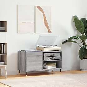 vidaXL Stereobänk grå sonoma 85x38x48 cm konstruerat trä 831698