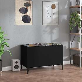 vidaXL Stereobänk svart 74.5x38x48 cm konstruerat trä 831966