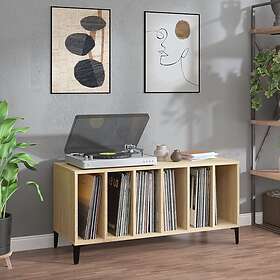 vidaXL Stereobänk sonoma-ek 100x38x48 cm konstruerat trä 831984
